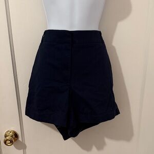 J. Crew Navy Cotton-Blend Shorts